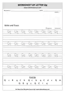 worksheet Qq
